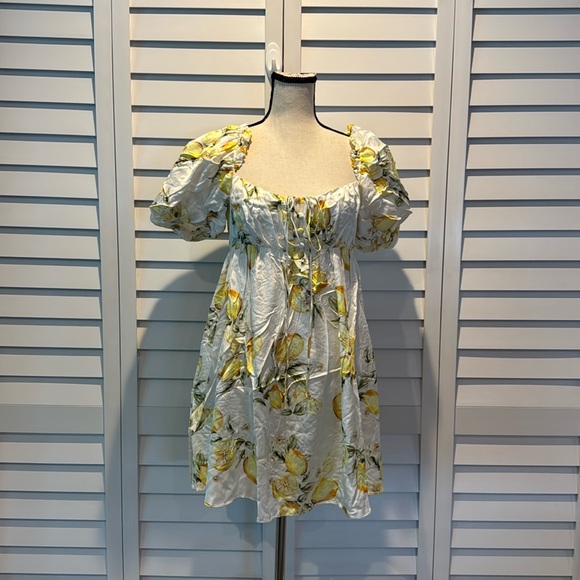 For Love & Lemon NWT Serafina Mini Cut Out Dress MSRP$229, Viscose/Spandex blend - Picture 3 of 14